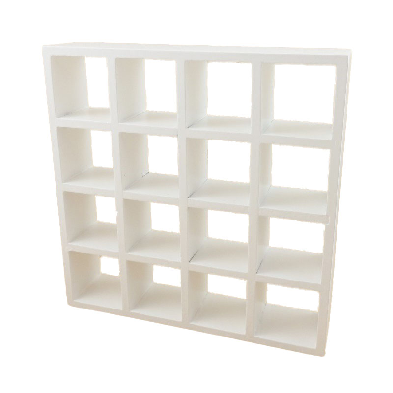 Dolls House 16 Cube Display Unit White Modern Shelves Room Divider