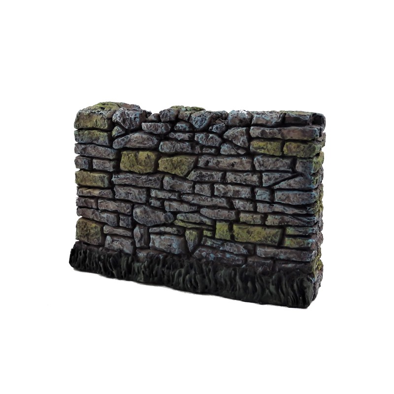 Dolls House Aged Rugged Garden Wall Dry Stone Drystack 1:12 Scale