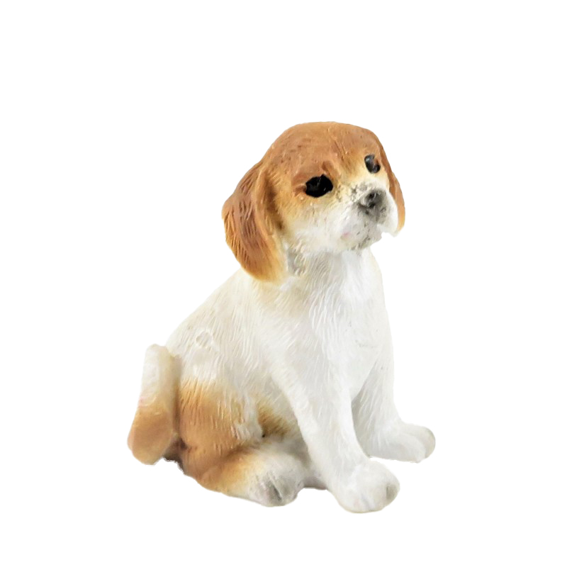 Dolls House Puppy Sitting Pet Small Dog Miniature 1:12 Scale Accessory 