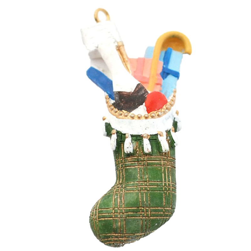 Dolls House Dad’s Christmas Stocking & Presents Miniature Ornaments Decoration