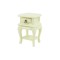 Dolls House French Style Cream Bedside Table Miniature 1:12 Bedroom Furniture