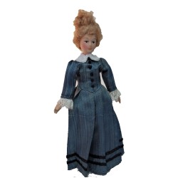 Dollhouse Victorian Maid Housekeeper Nanny Doll Poseable 1:12 -   Portugal