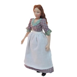 Dollhouse Victorian Maid Housekeeper Nanny Doll Poseable 1:12 -   Portugal