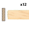 Dolls House Timber Lengths 24 x 9/16" 61 x 1.3cm Wooden Strips Pack of 12 