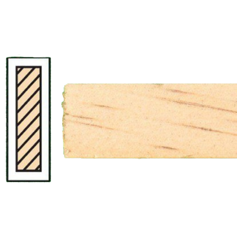 Dolls House Timber Lengths 24 x 3/4"  Wooden Strips 61 x 1.9 cm  Pack of 6