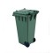 Dolls House Green Wheelie Bin Recycling Garden Street Accessory 