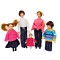 Dolls House Modern Casual Family Miniature Porcelain People Figures
