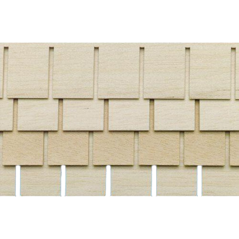 Dolls House Shingle Strips Roofing Tiles Pack of 4 Wooden 1:12 Scale