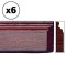 Dolls House Mahogany Coloured Skirting Board Baseboard Pack of 6 45cm 17.5" Long
