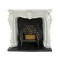 Dolls House Rococo White Fireplace with Black & Gold Grate Resin 1:12 Furniture