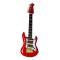 Dolls House Red Washburn Guitar Miniature Music Room Instrument 1:12
