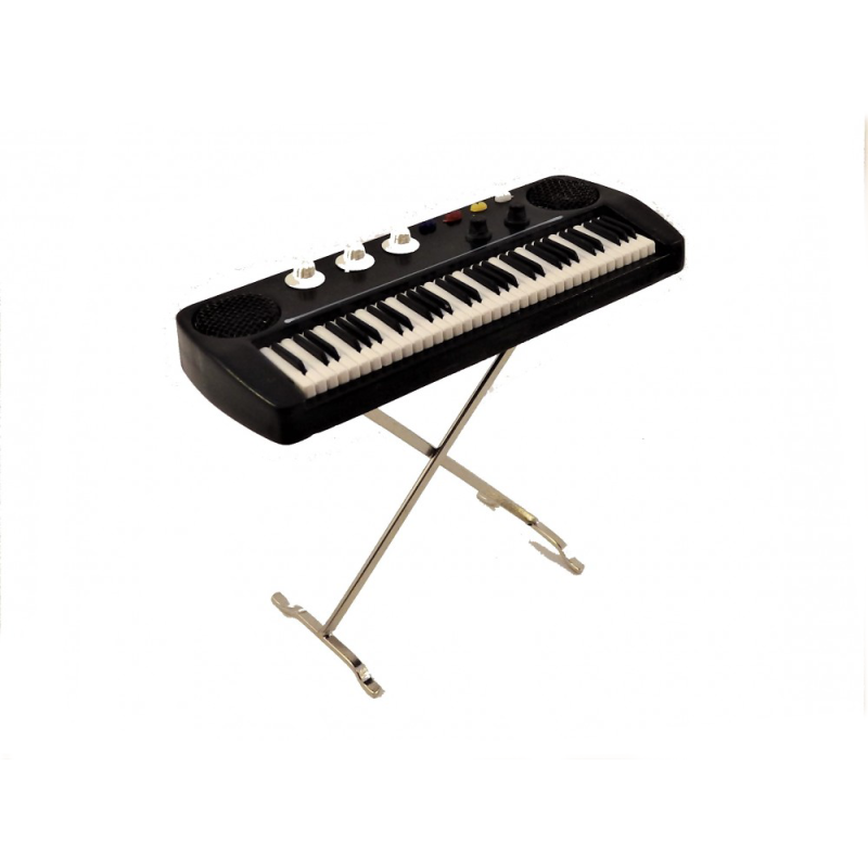 Dolls House Keyboard on Stand Miniature Music Room Instrument 1:12