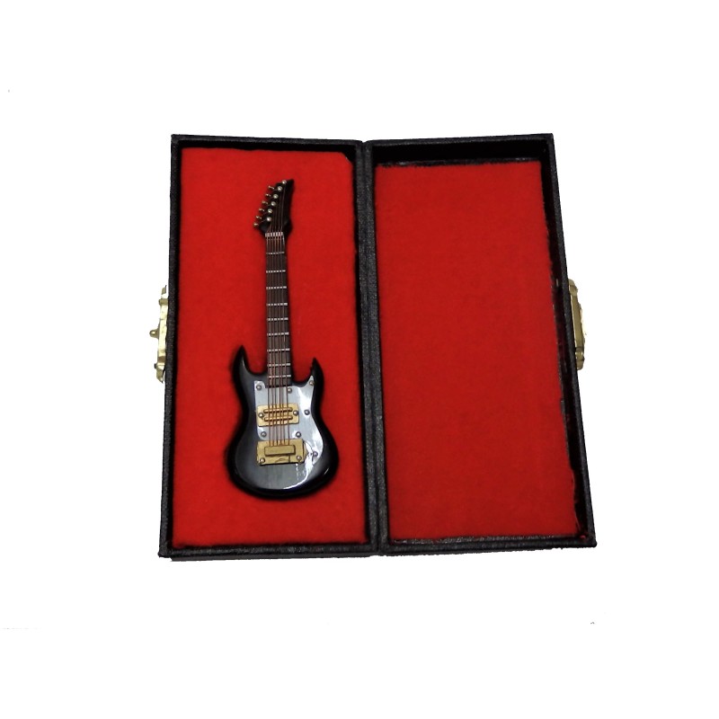 Dolls House Ibanez Guitar Miniature Music Room Instrument 1:12 Black