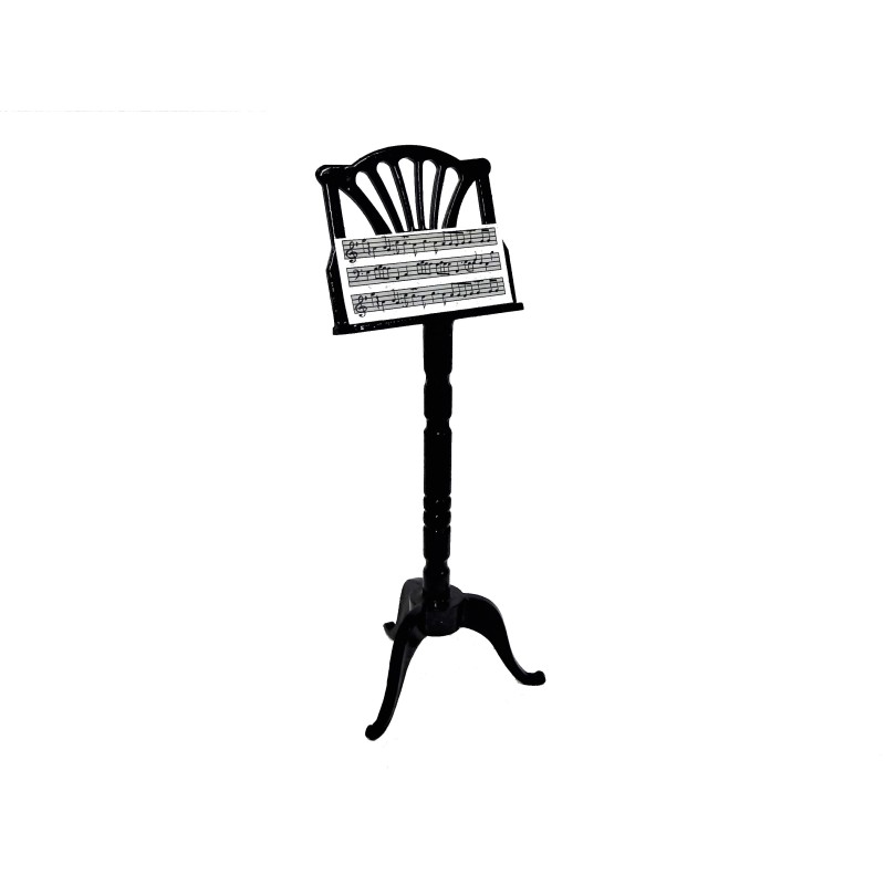 Dolls House Black Music Stand Miniature 1:12 Scale Accessory