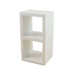 No Cubes Dollhouse Miniature Wood Shelf Unit for Cube Storage in Grey T2701 