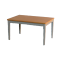 Dolls House Grey & Pine Dining Table Modern Miniature Kitchen Furniture 1:12