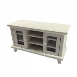 Dolls House Entertainment Centre Mahogany TV Stand  Living Room Furniture 