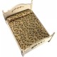 Dolls House White Double Bed & Floral Bedding Miniature Bedroom Furniture 1:12 Dolls House White Double Bed & Floral Bedding Miniature Bedroom Furniture 1:12