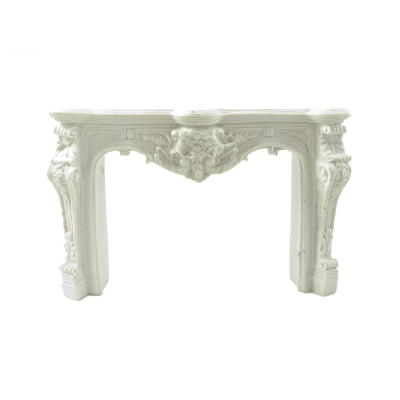 Dolls House French Louis White Fireplace Surround Resin 1:12 Furniture