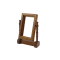Dolls House Walnut Lincoln Dresser Swivel Mirror Miniature Bedroom Accessory