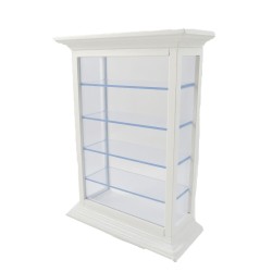 Dolls House White Shelf Display Cabinet Unit Shop Fitting Store Furniture 1:12