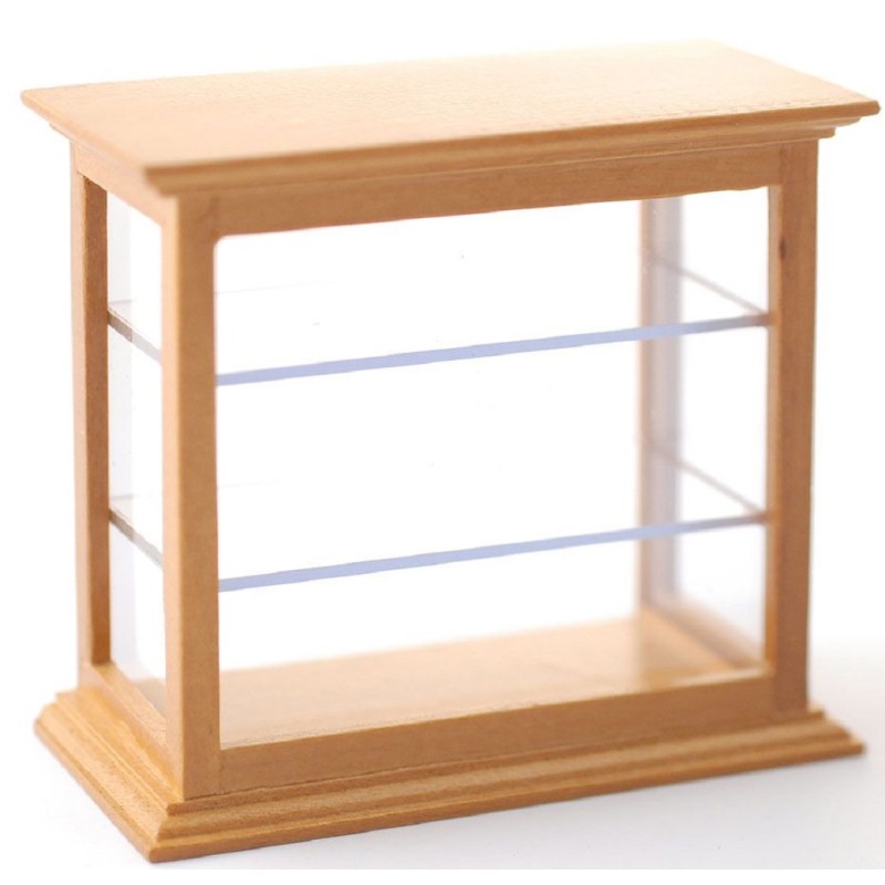 Dolls House Counter Shelf Display Cabinet Shop Fitting Store Furniture Mid Pine