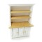 Dolls House White & Light Oak 3 Door Dresser Dining Room Kitchen Furniture