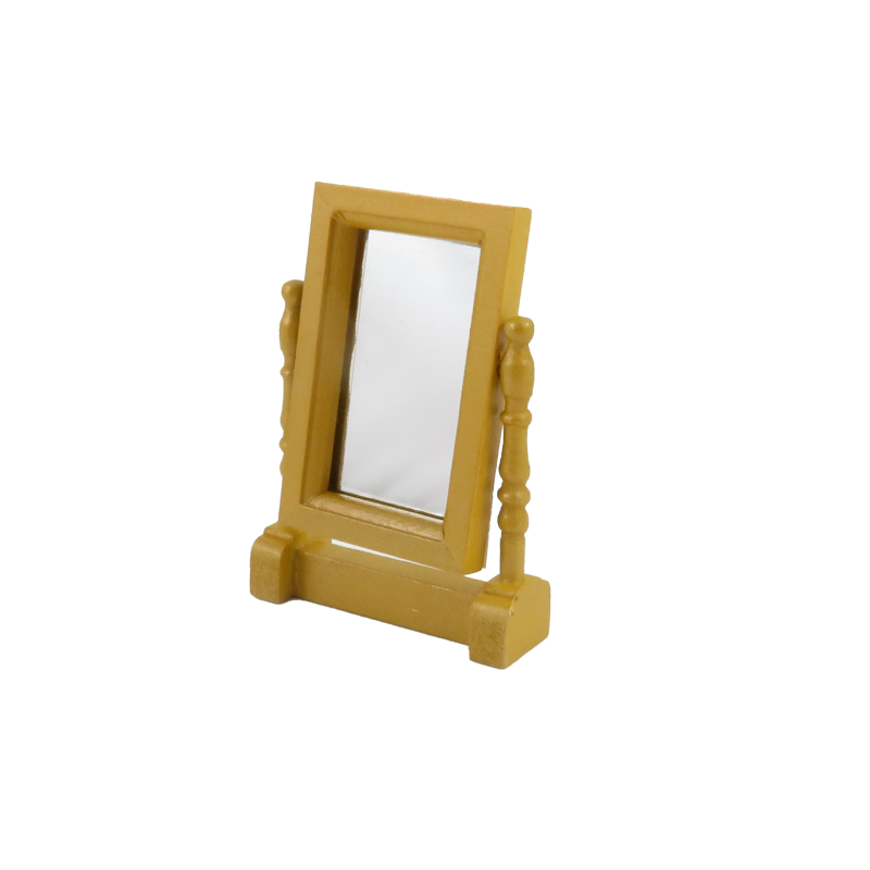 Dolls House Gold Lincoln Dresser Swivel Mirror Miniature Bedroom Accessory