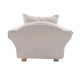 Dolls House Grey Modern Armchair & Cushion Miniature Living Room Furniture