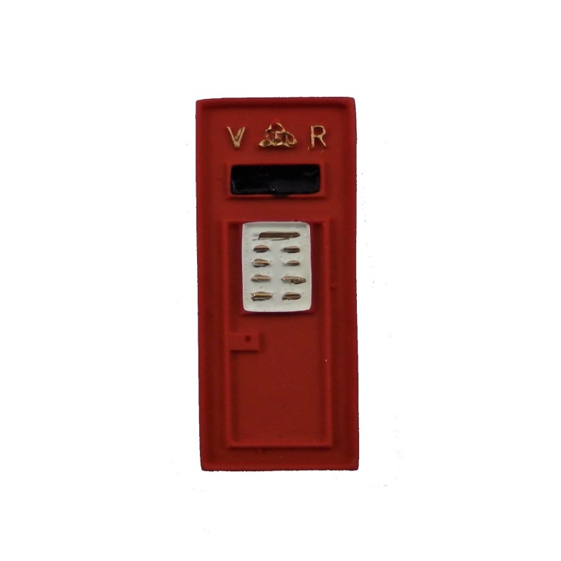 Melody Jane Dolls House Victorian British Post Office Letter Mail Box 1:12 Red 