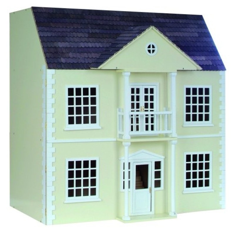 Newnham Manor Georgian Dolls House Painted Flat Pack Kit 1:12 Scale