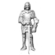 Dolls House Knight in Medeival Armour Kit Miniature 1:12 Accessory