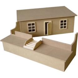 Dolls House Road Fronted Basement Unpainted Flat Pack Kit 1:12 Scale Dolls House Road Fronted Basement Unpainted Flat Pack Kit 1:12 Scale