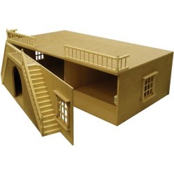 Dolls House Arch Front Basement Unpainted Flat Pack Kit 1:12 Scale Dolls House Arch Front Basement Unpainted Flat Pack Kit 1:12 Scale