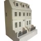 The Caswell Dolls House and Basement Georgian Unpainted Flat Pack Kit 1:12 Scale