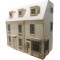 James Row House with Corner Shop Unpainted Georgian Flat Pack Kit 1:12 Scale