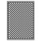 Dolls House Small Checker Victorian Tile Floor Black & White Gloss Card Sheet