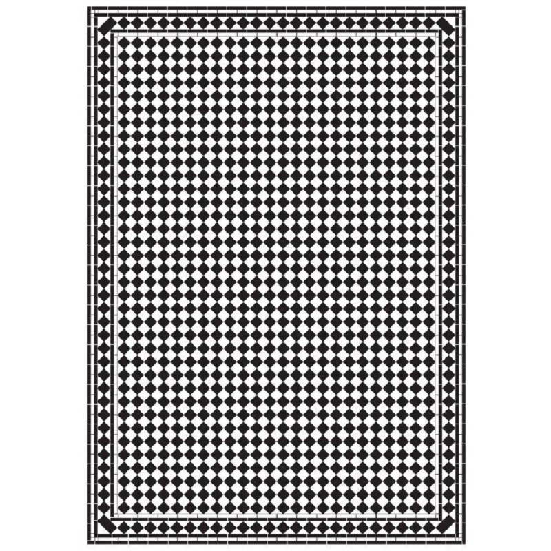 Dolls House Harlequin Petite Mono Tile Floor Black & White Gloss Card Sheet Dolls House Harlequin Petite Mono Tile Floor Black & White Gloss Card Sheet