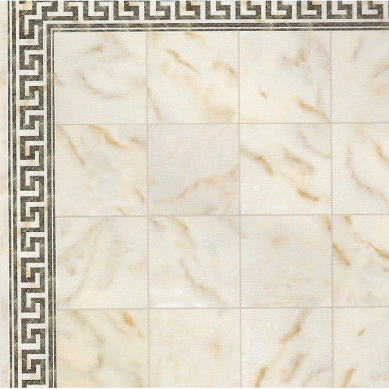 Dolls House Spanish Tile Floor Cream Marble Effect Gloss Card Flooring Sheet