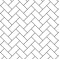 Dolls House White Herringbone Metro Tiles Dark Grout Gloss Card Flooring 1:12 