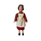 Dolls House Woman in Apron and Curlers Miniature Porcelain 1:12 People 