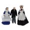 Dolls House Victorian Servants Butler, Parlour & Chamber Maid Set 3
