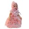 Dolls House Victorian Baby in Pink Lace Miniature Porcelain People