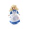 Dolls House Little Girl in Alice in Wonderland Dress 1:12 Porcelain People