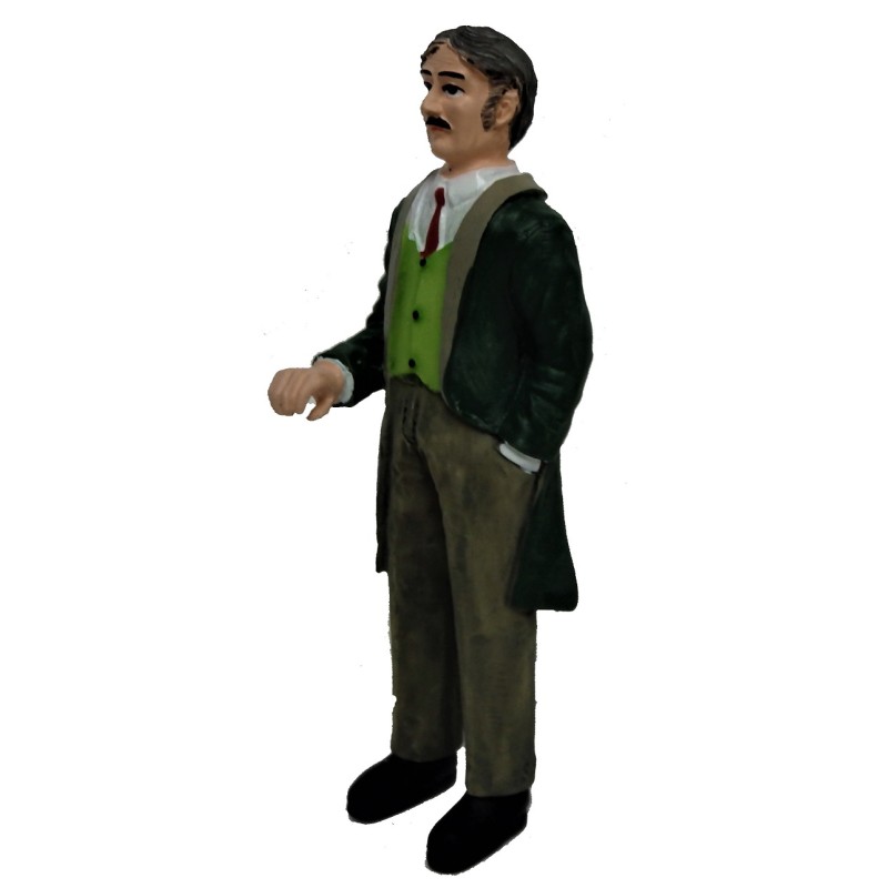 Dolls House People Smart Victorian Gentleman Miniature Resin Figure