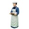 Dolls House People Victorian Cook with Rolling Pin Resin Figure 1:12