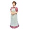 Dolls House People Victorian Cook Maid in Pink Resin Servant Figure