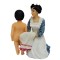 Dolls House Victorian Maid Drying Child 1:12 People Resin Figure