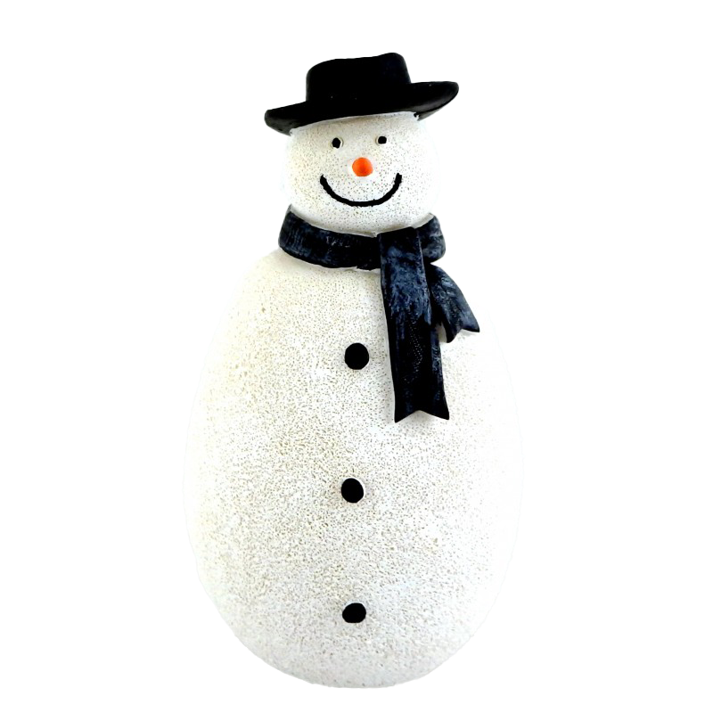 Dolls House Snow Man Miniature Christmas Garden Accessory Snowman 