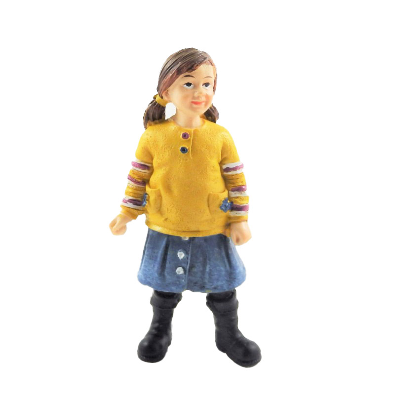 Dolls House People Modern Girl in Boots 1:12 Scale Resin Figure